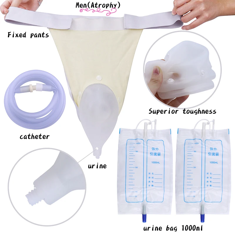 Us 12 34 38 Off Bedridden Urine Bag For Female Male Elderly Men Urinal Spill Proof Collector Urinary Incontinence Toilet Catheter In