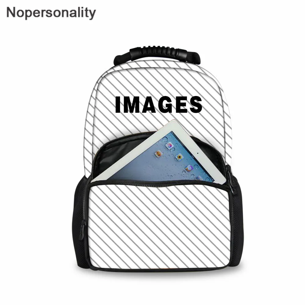 

Nopersonality Custom Your Picture/Logo School Bag for Primary Student Book Bag Boys Girl Schoolbag Adults Multifunction Backpack