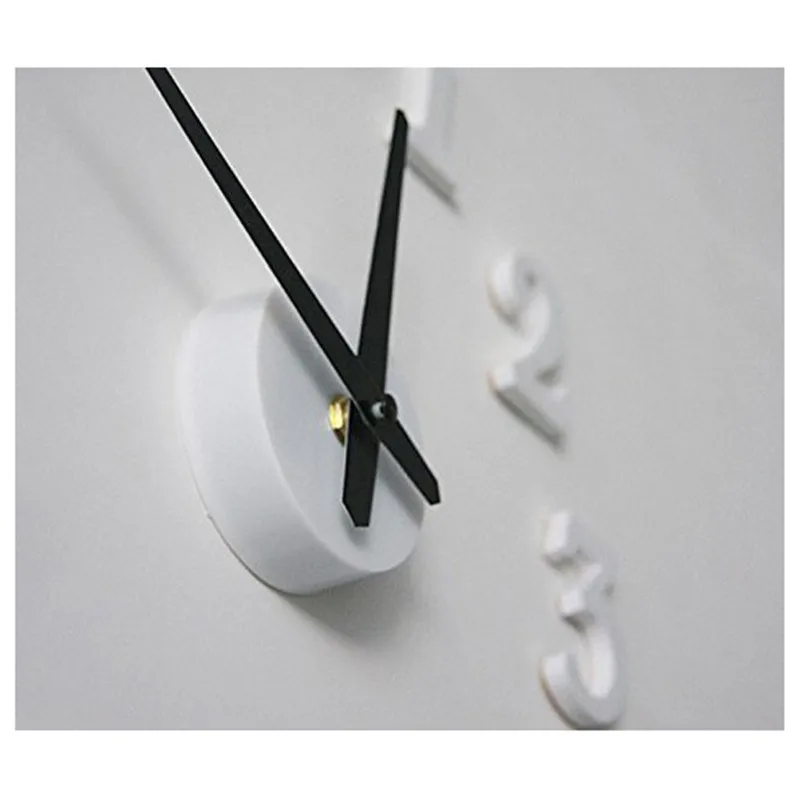 

LBER Unique Design Home Decor Wall Clock White stickers living room diy Horloge 3d Creative Fashion sticker watch Decoratio