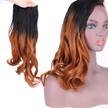 

Synthetic Ombre body wave hair weaving extensions 3 pieces one lot 210g for full head Dream ice’s