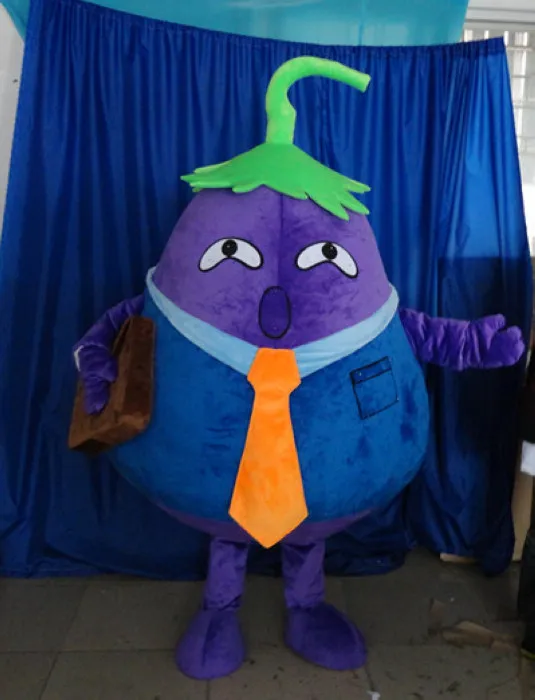 

Adult purple eggplant mascot costume vegetable custom cartoon character cosplay eggplant's family
