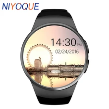 Original KW18 Full Round IPS Heart Rate Smart Watch MTK2502 BT4 0 Smartwatch for ios and