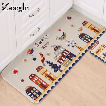 

Zeegle Flannel Doormats Outdoor Anti-Slip Carpets Kids Room Child Room Rug Bedroom Carpets Bedside Mats Absorbent Kitchen Rugs