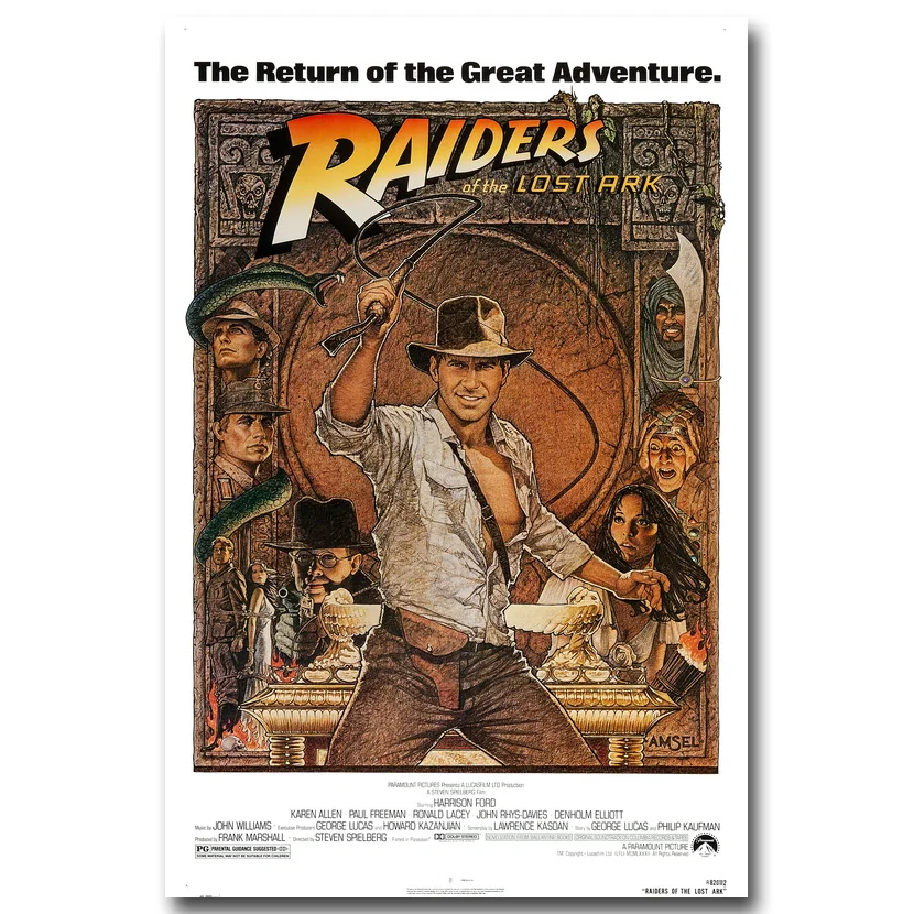 

INDIANA JONES and The Temple of Doom RARE HOT NEW Art Silk Fabric Poster Print 12x18 24x36" Films Pictures For Room Decor 004