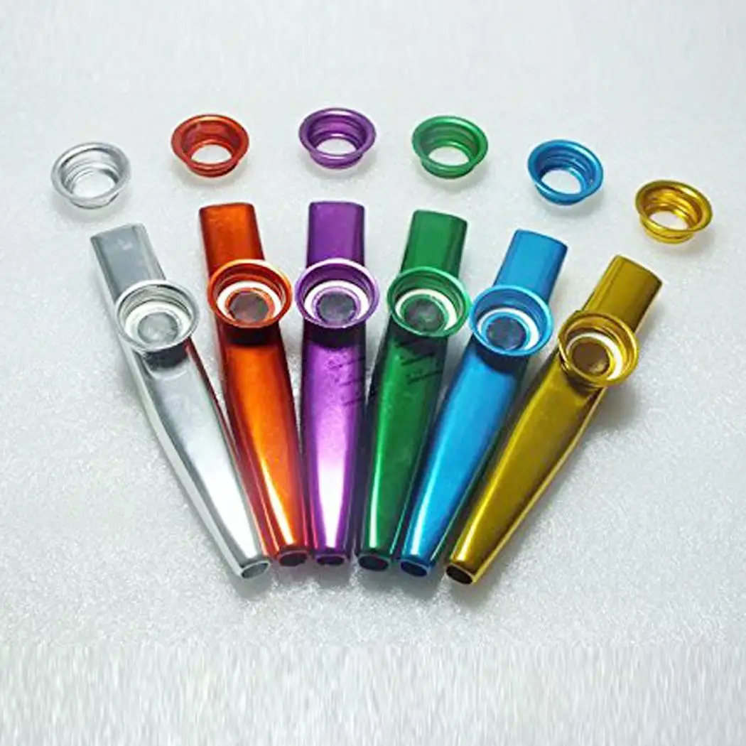 Mini Portable Polished Aluminum Alloy Metal Kazoo Musical Instrument | Спорт и развлечения