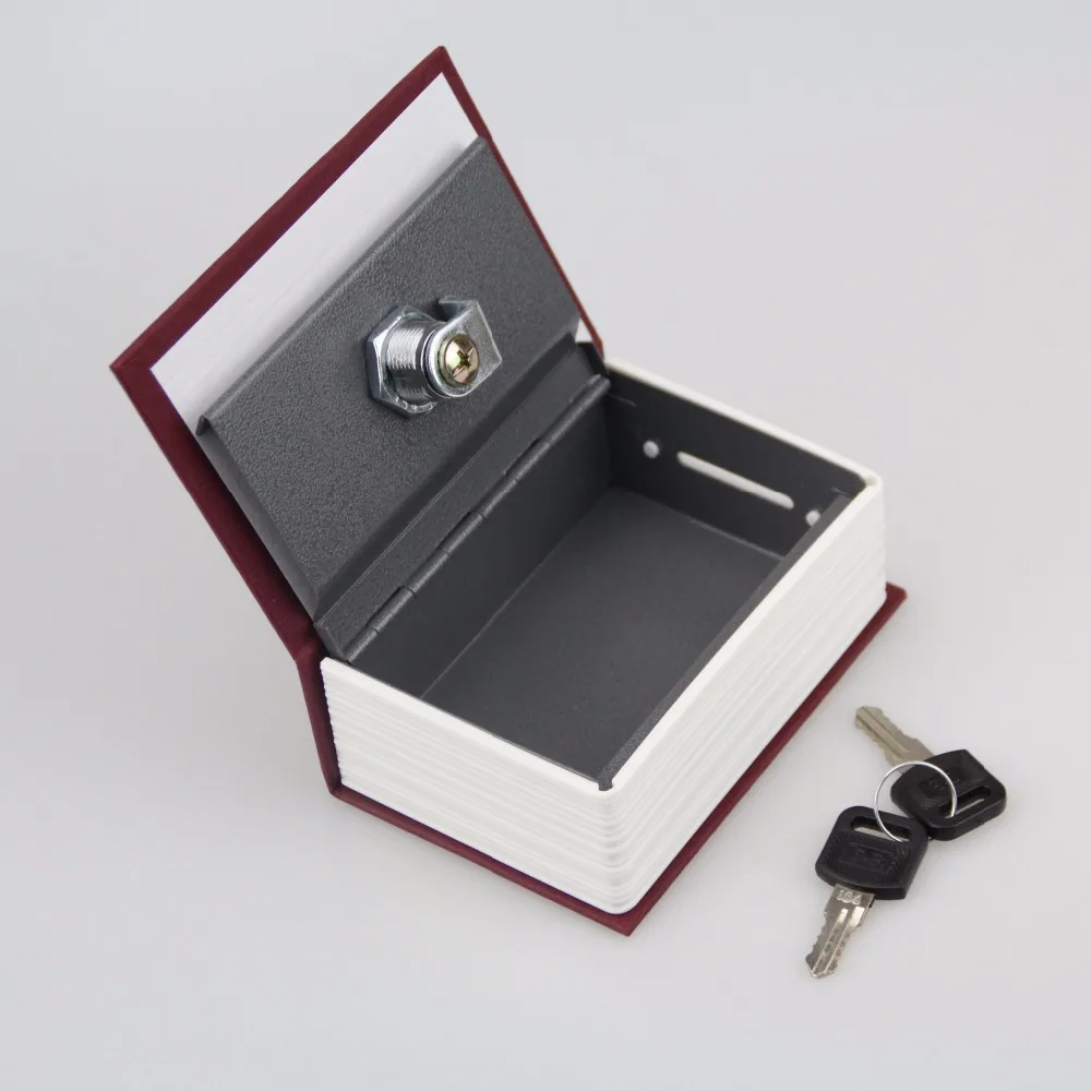 Metal Mini Cash Secure Hidden English Dictionary Money Box Coin Storage Books Safe Secret Piggy Bank 11.5*8*4.5CM