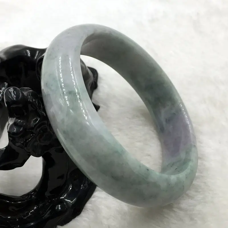 

0077 Natural Lavender Green Jadeite Jade Bracelet Bangle