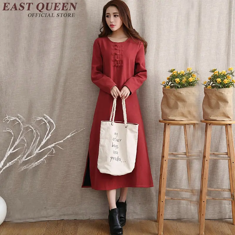 Aliexpress.com : Buy Retro style linen clothes solid color