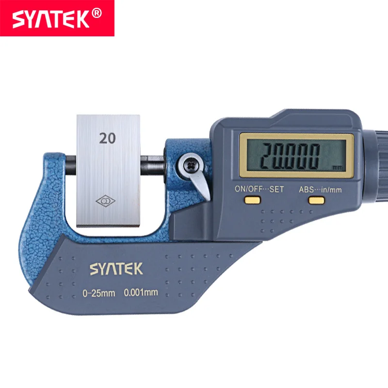 Syntek 0 001 мм 25 микрон цифровой внешний микрометр Электронный датчик