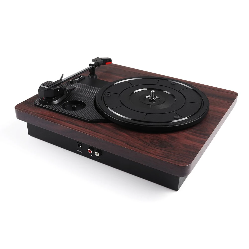 

Retro Record Player 33RPM Antique Gramophone Turntable Disc Vinyl Audio RCA R/L 3.5mm USB DC 5V Gramophones