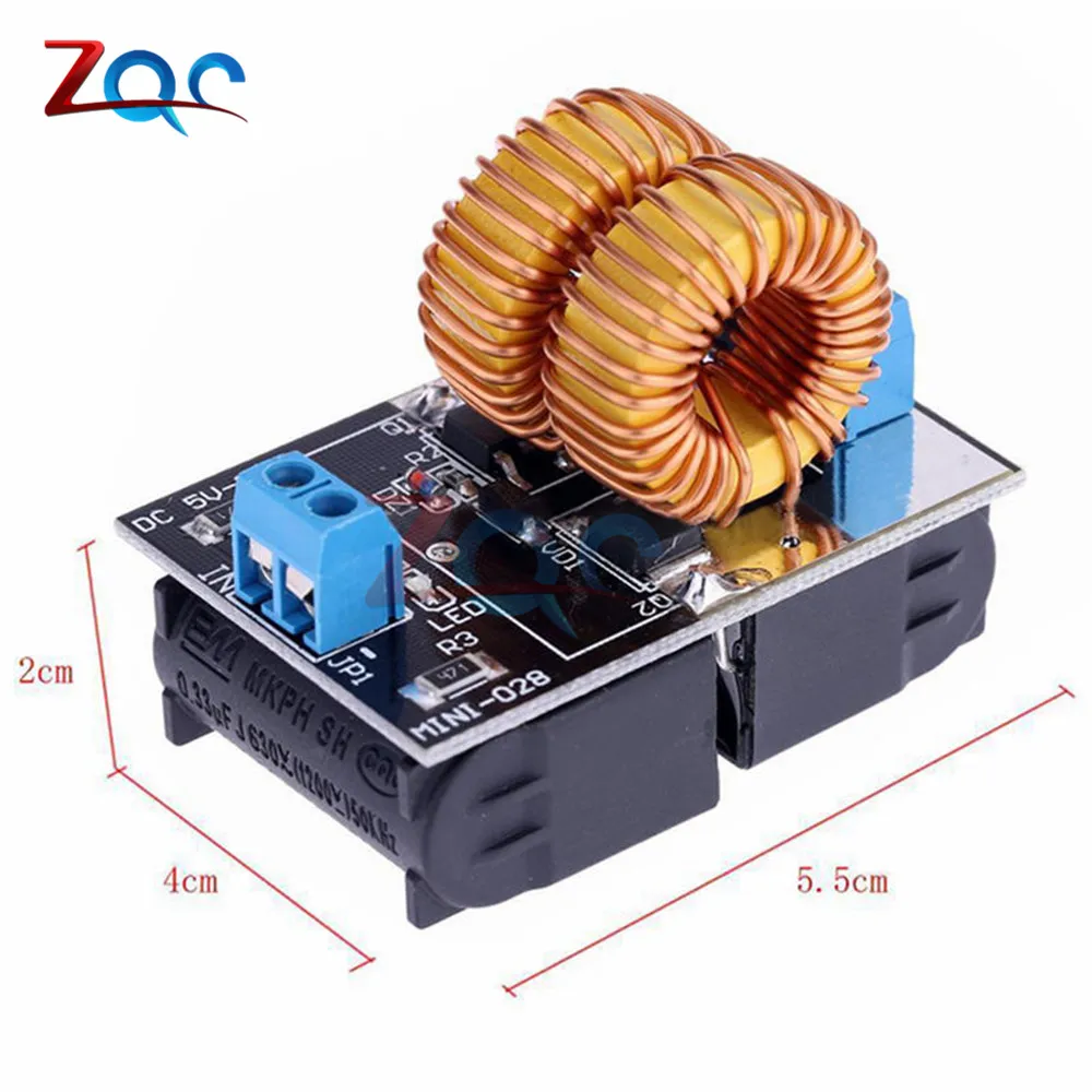 DC 5-12 В мини ZVS низковольтный индукционный нагревательный модуль питания индукционная нагревательная плата для индукционного нагрева с катушкой