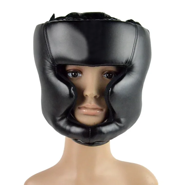 

New Arrival Black Closed Type Boxing Head Guard/Sparring Helmet/Mma/Muay Thai Kickboxing Brace/Head Guard Gear
