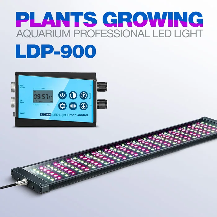 LICAH свежая вода аквариумное растение светодиодный светильник LDP-900 - Цвет: Standar and Timer