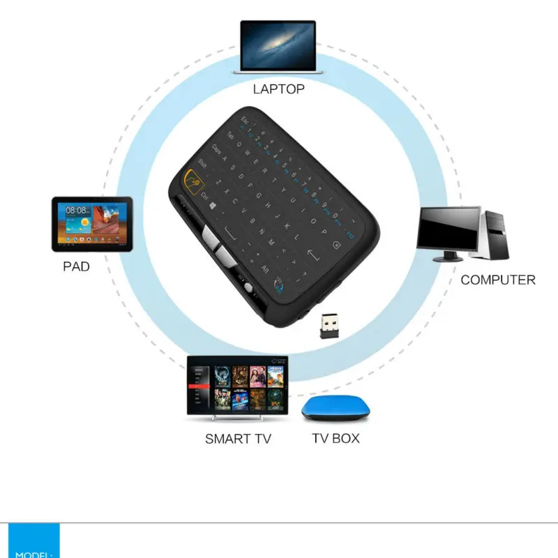 H18 мини беспроводная клавиатура 2,4 ГГц портативная клавиатура с тачпадом мышь для Windows Android/Google/Smart tv Linux Windows Mac