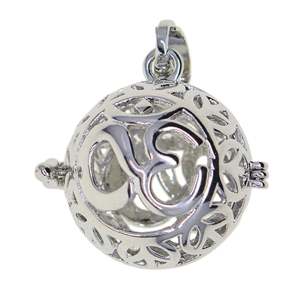 Blank Pearl Beads Cage Pendant Charms Memory Locket Pendants Settings for DIY Necklace Bracelet Earrings Jewelry Making