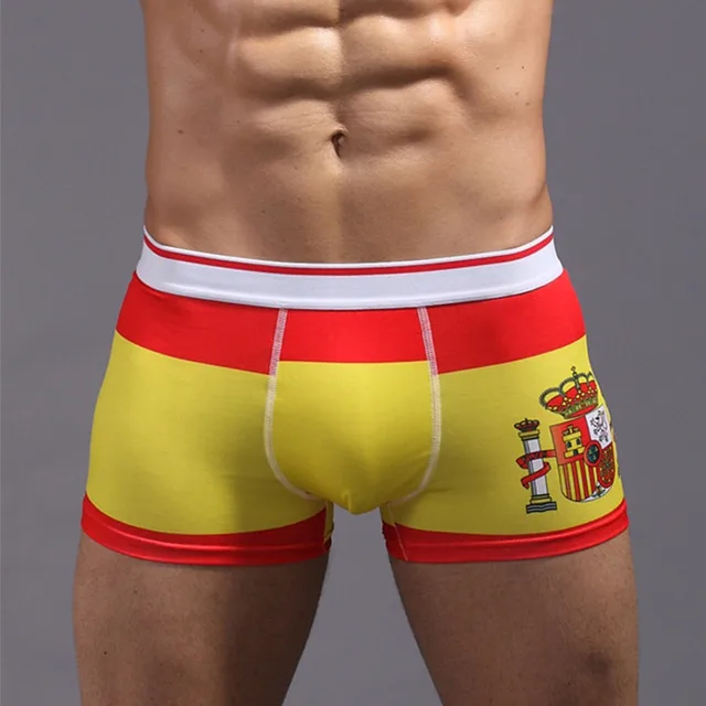 2017 Spanish flag Male Panties High Quality Brand World Cup Sexy Men's