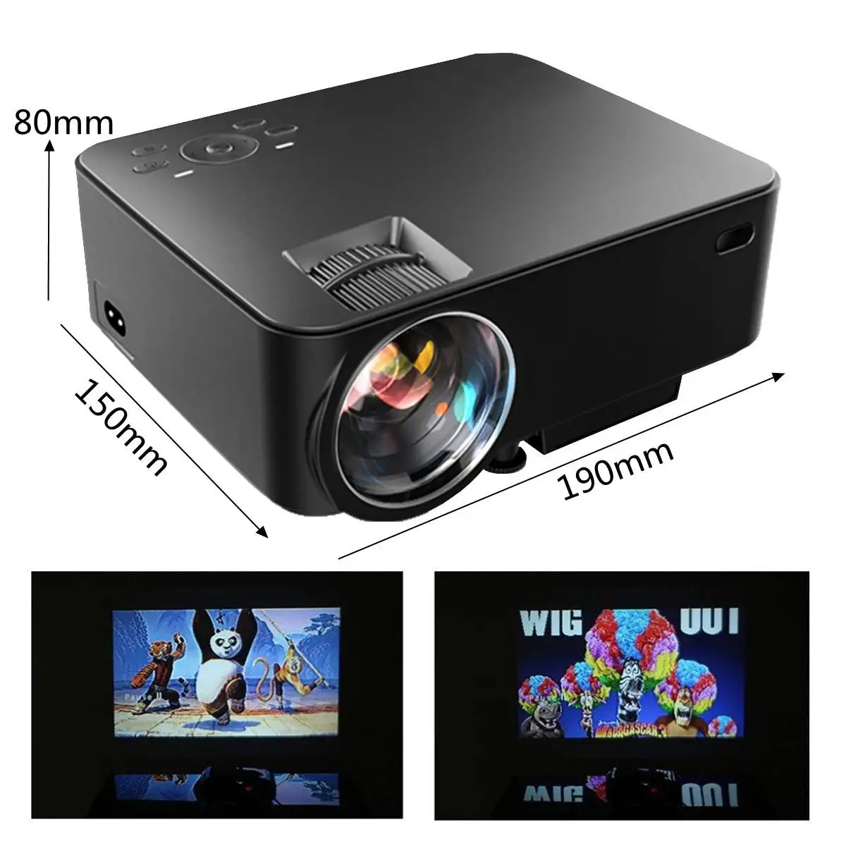 Portable Projector Home Theater Cinema Multimedia AV VGA USB with Remote Control 7000Lumens 1080P Full HD LED Portable Projector Home Theater Cinema Multimedia AV VGA USB with Remote Control 7000Lumens 1080P Full HD LED