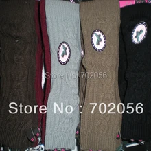 Зимние вязаные Митенки для женщин пальцев длинные Прихватки для мангала 24 пар/лот смешанные цвета#3415