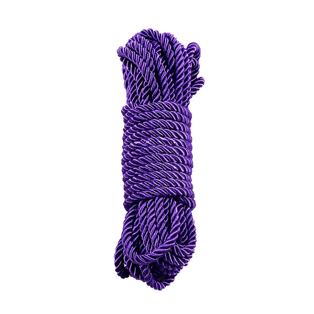 10 м веревка для связывания шибари натуральные заусенцы нейлоновая веревка фетиш бдсм связывание ограничения секс-игрушки для пар эротическая игрушка подарок украшение - Цвет: purple
