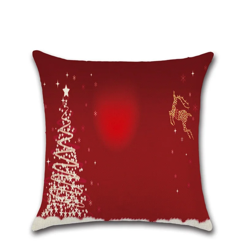 1 шт. горячая распродажа Рождественский Чехол на подушку, рекламная подушка, Рождественский льняной бросок, чехол для дома, отдыха, дивана, спальни, декоративные, подарки - Цвет: 11