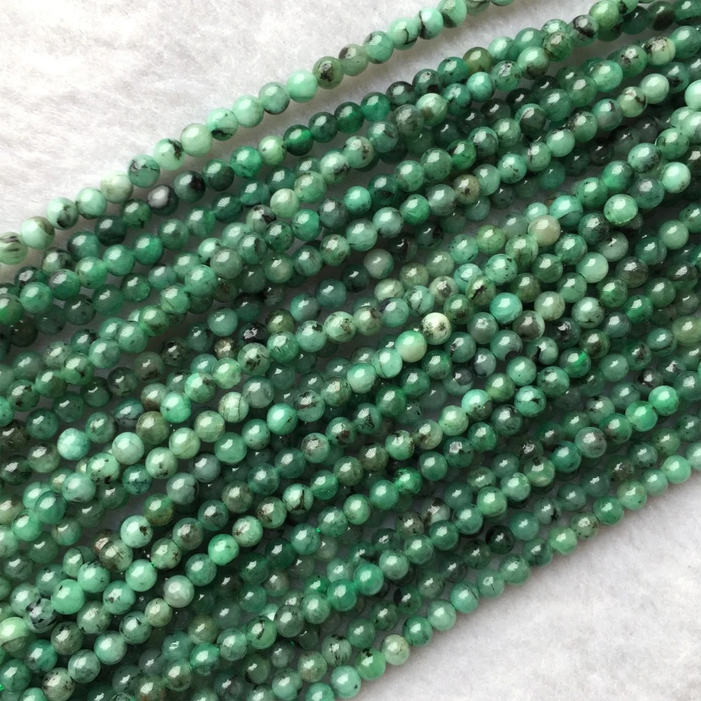 16/'/' Smooth Thai Beads Gemstone 1 Strand EB0015 Jewelry Beads   Handmade  Natural Green Sapphire