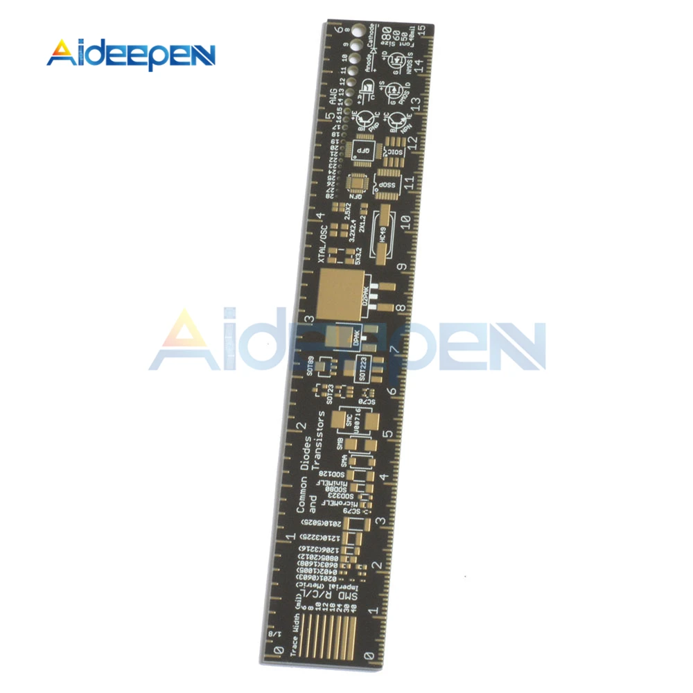 

15cm PCB Ruler For Electronic Engineers For Geeks Makers For Arduino Fans PCB Reference Ruler PCB Packaging Units v2 - 6