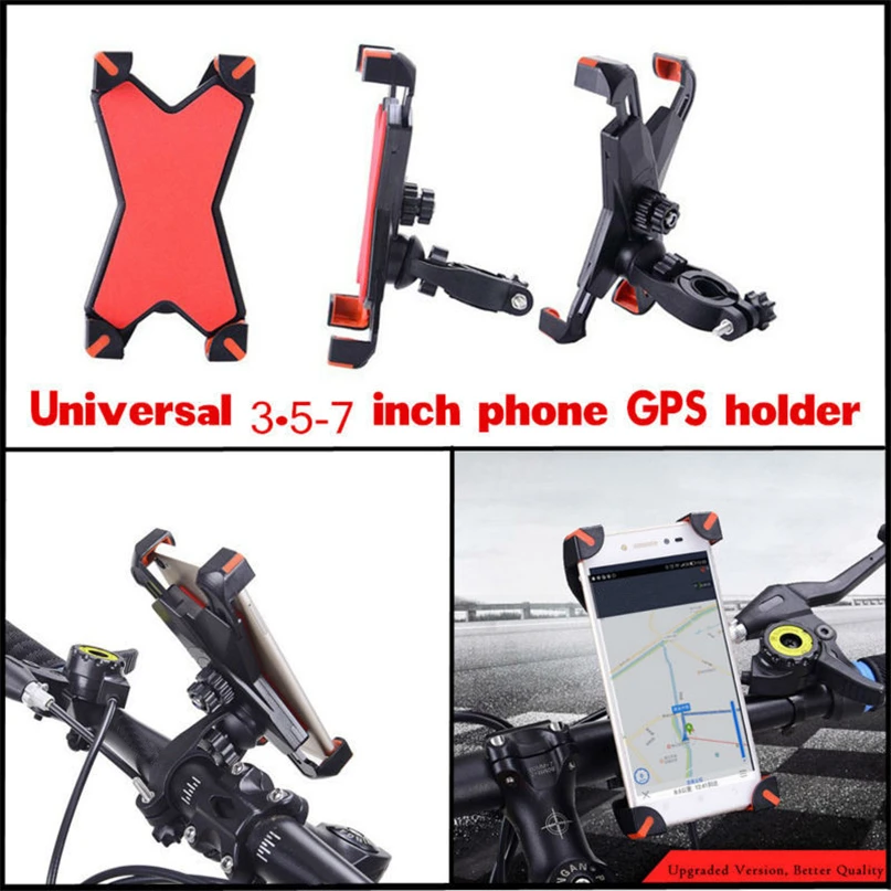 Universal Bike Bicycle Adjustable Cell Phone GPS Handlebar Mount Bracket Adapter Holder Clip Bicycle Accessories #FS#4ST28 (5)
