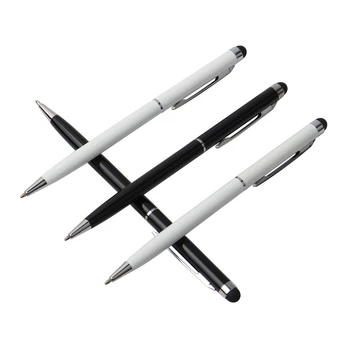 

2 in 1 Multifunction Fine Point Round Thin Tip Touch Screen Pen Capacitive Stylus Pen For Smart Phone Tablet For iPad For iPhone