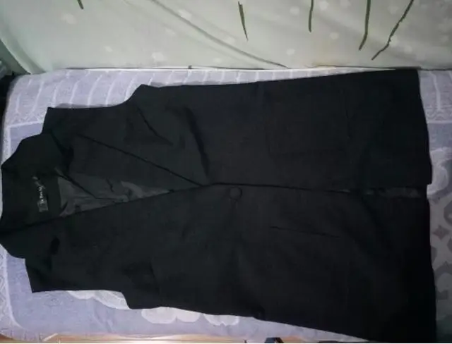 plus size 3XL!V-NECK Fashion Black Blazer Vest Women Long Waistcoat office lady OL Elegant Cardigan Sleeveless jacket