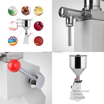 FREE SHIPPING Food filling machine Manual hand pressure stainless paste liquid packaging equipment sold cream machine 5-50ML