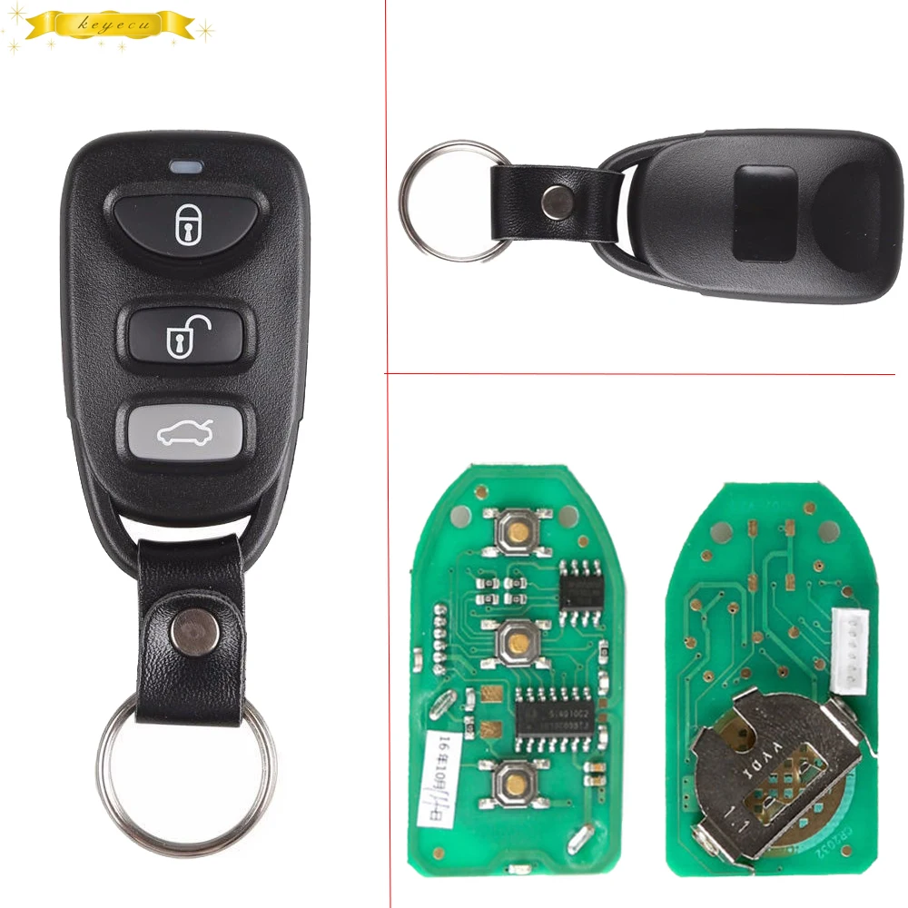 

KEYECU 10PCS A LOT New Universal Remote 3 Button H-yundai Type for XHORSE VVDI Key tool