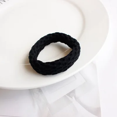 1pc Small Beehive Hair Ring Hair Accessories Rubber Band Girls Tie Hair Commonly Used Solid Color Towel Ring Headdress G0502