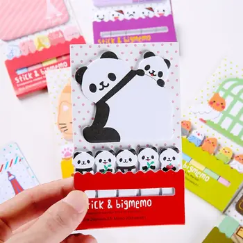 

Animal Panda Cage Cute Kawaii Sticky Notes Post Memo Pad School Supplies Planner Stickers Paper Bookmarks Korean Stationery