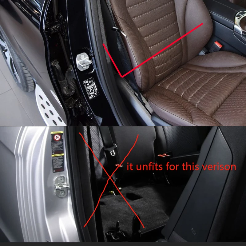 4 шт. автомобильный замок из нержавеющей стали защитный чехол для Mercedes Benz M class W166 ML