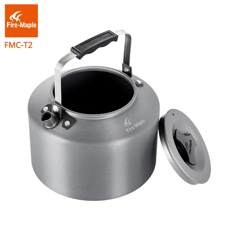Fuego Arce Acampar Al Aire Libre ultraligero Senderismo de Picnic Portátil Tetera hervidor de agua Cafetera Tetera 1.4L con Mango A Prueba de Calor Del Té FMC-T2