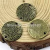 20pcs Fashion Flat Round with Carving Flowers Connector Beads For Bracelet DIY Jewelry Making Accessories 19mm K01831 ► Photo 3/5