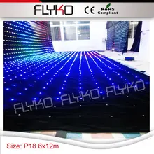 6 м(высота) x 12 м ширина 3in1 красочные заводская цена светодиодный сценический светодиодная видео штора P18