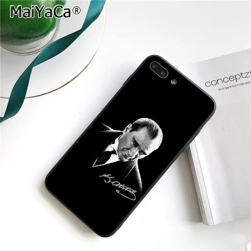 Чехол для телефона MaiYaCa Turkey Mustafa kemale Ataturk для iphone 11 Pro 11Pro MAX 6S 6plus 7 7plus 8 8Plus X Xs MAX 5 5S XR 10 - Цвет: A8