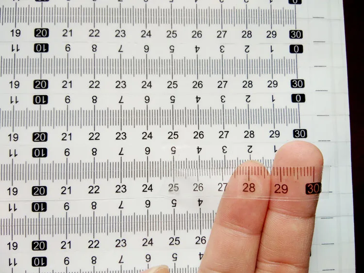 Новинка 1 шт. Метрическая самоклеящаяся линейная лента 0 5 2 м для фрезерной пилы Т