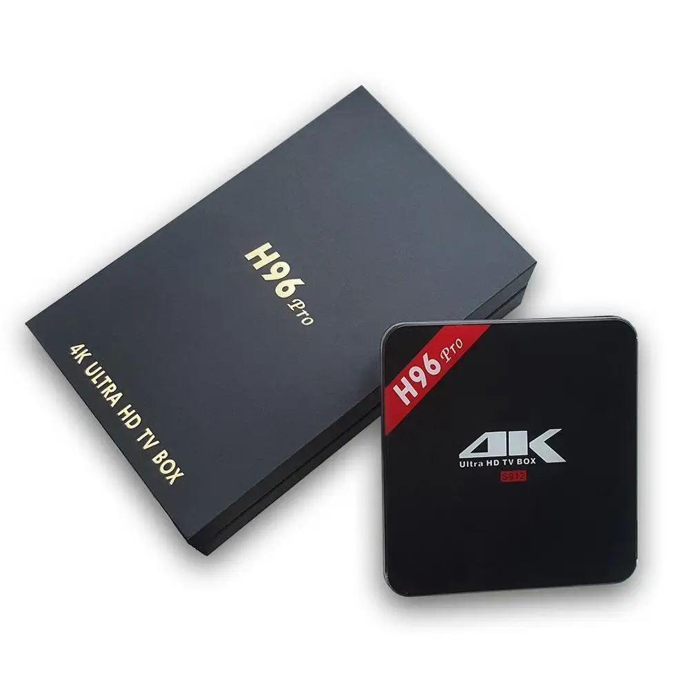 Новые Android 7.1 Amlogic S912 TV Box 8-ядерный Поддержка 2.4 г/5 г Двойной Wi-Fi AirPlay 4 К BT4.1 h96 PRO TV Box