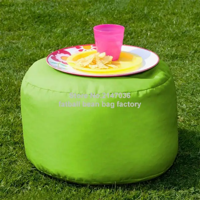 Green tea holder Foot Stool Bean Bag Round Stool Ottoman