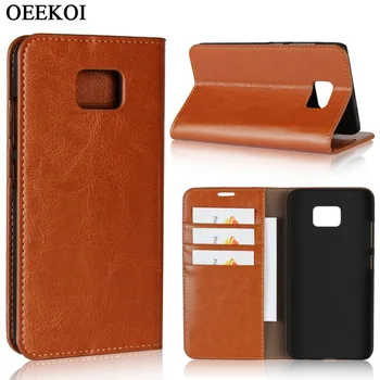 

OEEKOI Crazy Horse Genuine Leather Wallet Flip Case for Asus Zenfone V V520KL/Zenfone Max Plus M1 ZB570TL/Zenfone 5Z ZS620KL