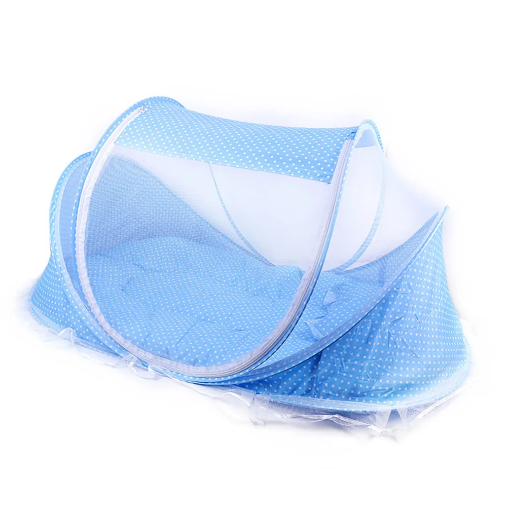 Newborn Bedding Crib Net Summer Protection Crib Pattern Mosquito Net Detachable Anti-Mosquito Cradle Infant Foldable Bedding Net - Цвет: WJ4014A1