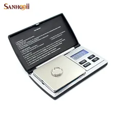 SANHOOII 500 г x 0,01 г цифровые точные весы для золота ювелирные карманные весы с задней подсветкой электронные весы ювелирные изделия