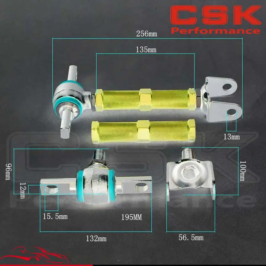 2 шт. развал рычаг управления+ фитинги для 01-05 Civic EM EP3/02-06 Acura RSX DC5 Kit