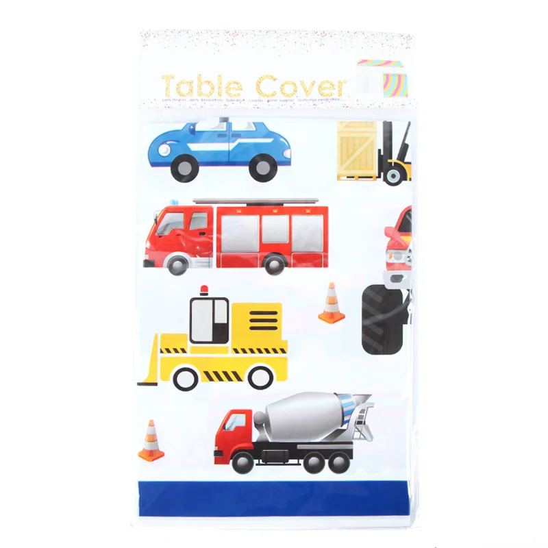 Baby shower Construction vehicle theme birthday decoration baby child birthday party supplies baby shower decoration car party - Цвет: tablecover 1pcs