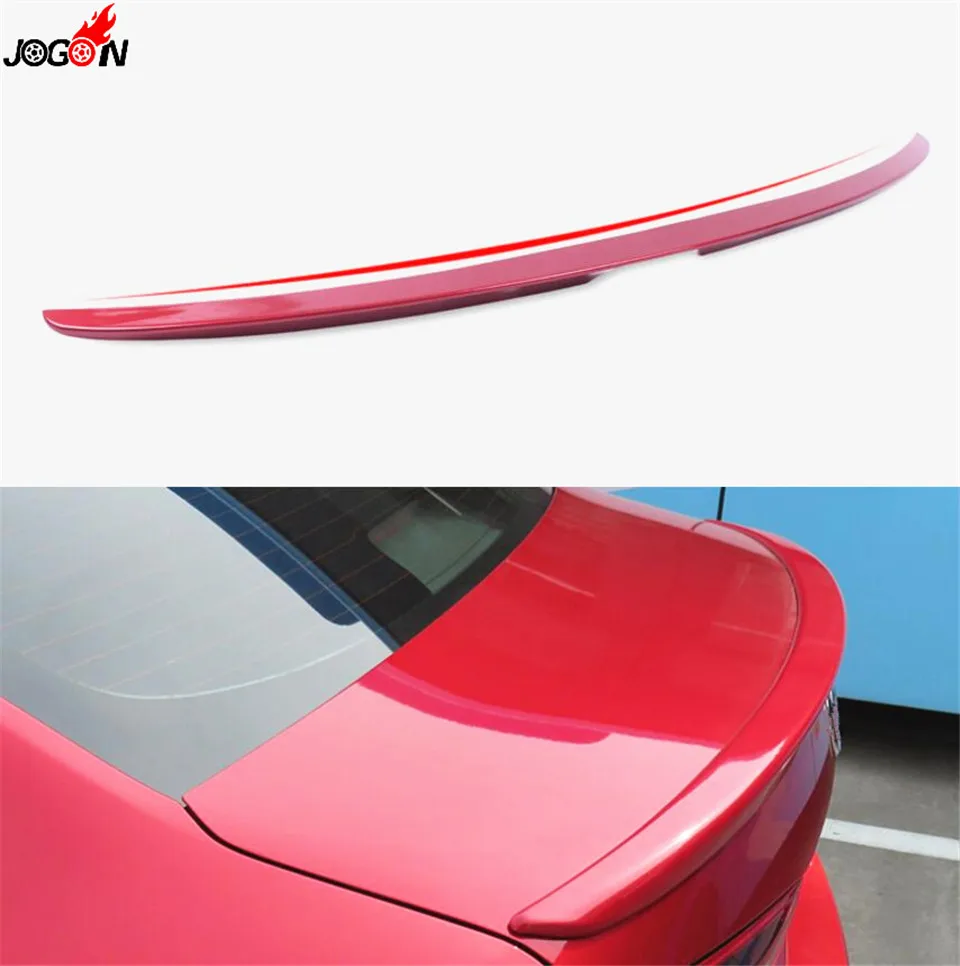 

Car Rear Trunk Spoiler Wing Cover Sticker For Mazda 3 (Axela) M3 2014 2015 2016 Sedan 1pc Red