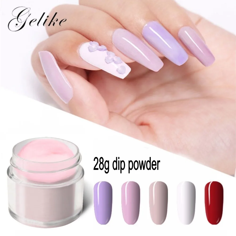 

Gelike Gel Nail Glitter Color Powder Nail Dip Powder System 28g/pcs Powder Gel Nail Polish Colors Dipping Powder