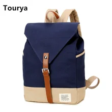 Tourya Мода Уникальный Дизайн Женщины Bookbags Рюкзак Дамы Сумки Холст Bagpack Школьный Рюкзаки для Девочек-Подростков Женские