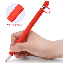 Силиконовый защитный чехол с защитой от потери, защитный чехол с защитой от прокрутки, колпачок для наконечника/Кабель-адаптер для Apple Pencil